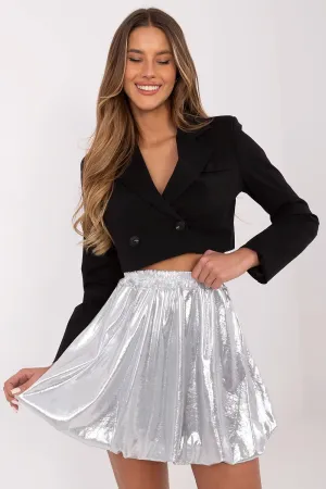 Stylish smooth pattern mini skirt