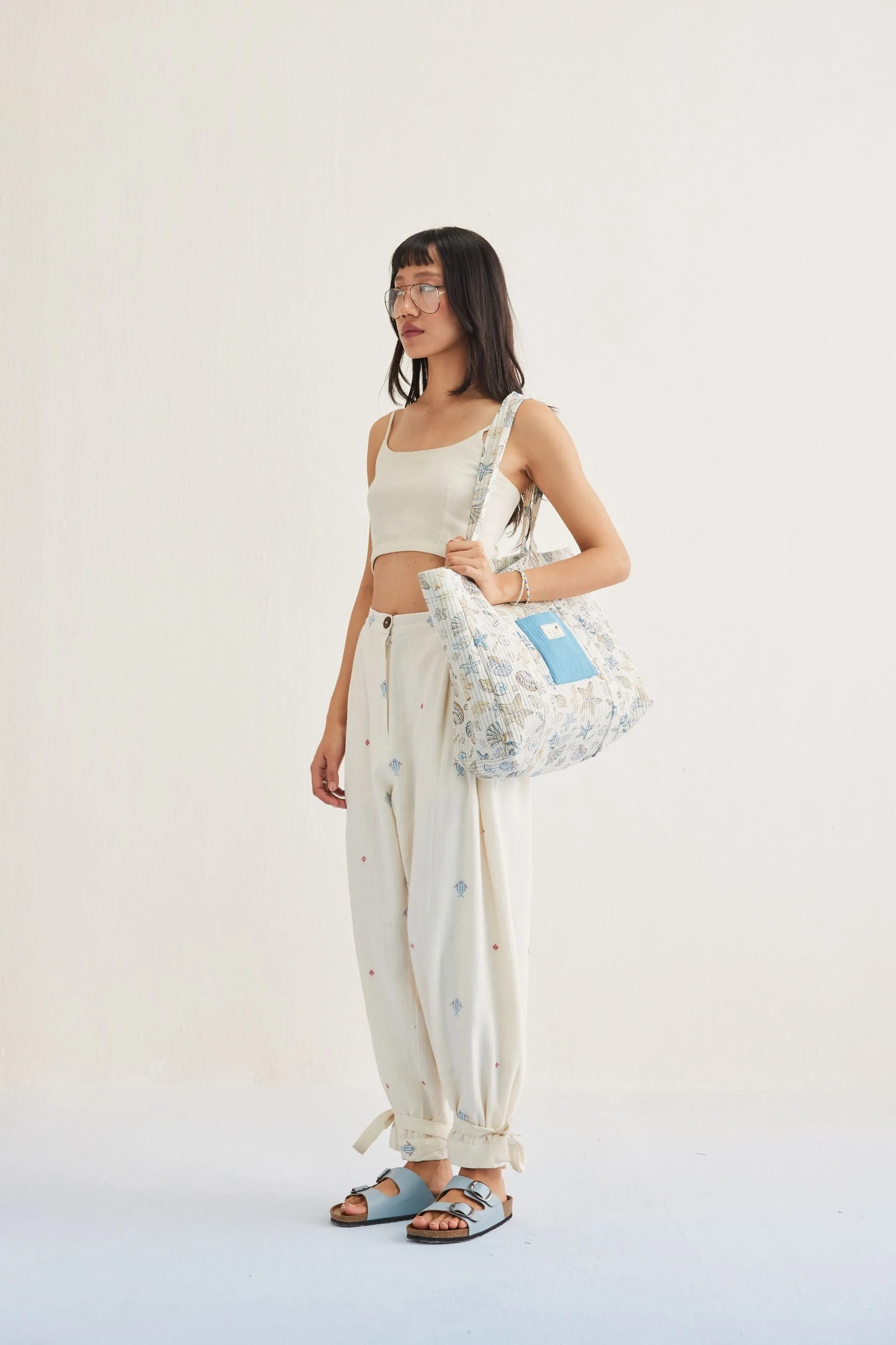 Swim Free Handwoven Kala Cotton Trousers