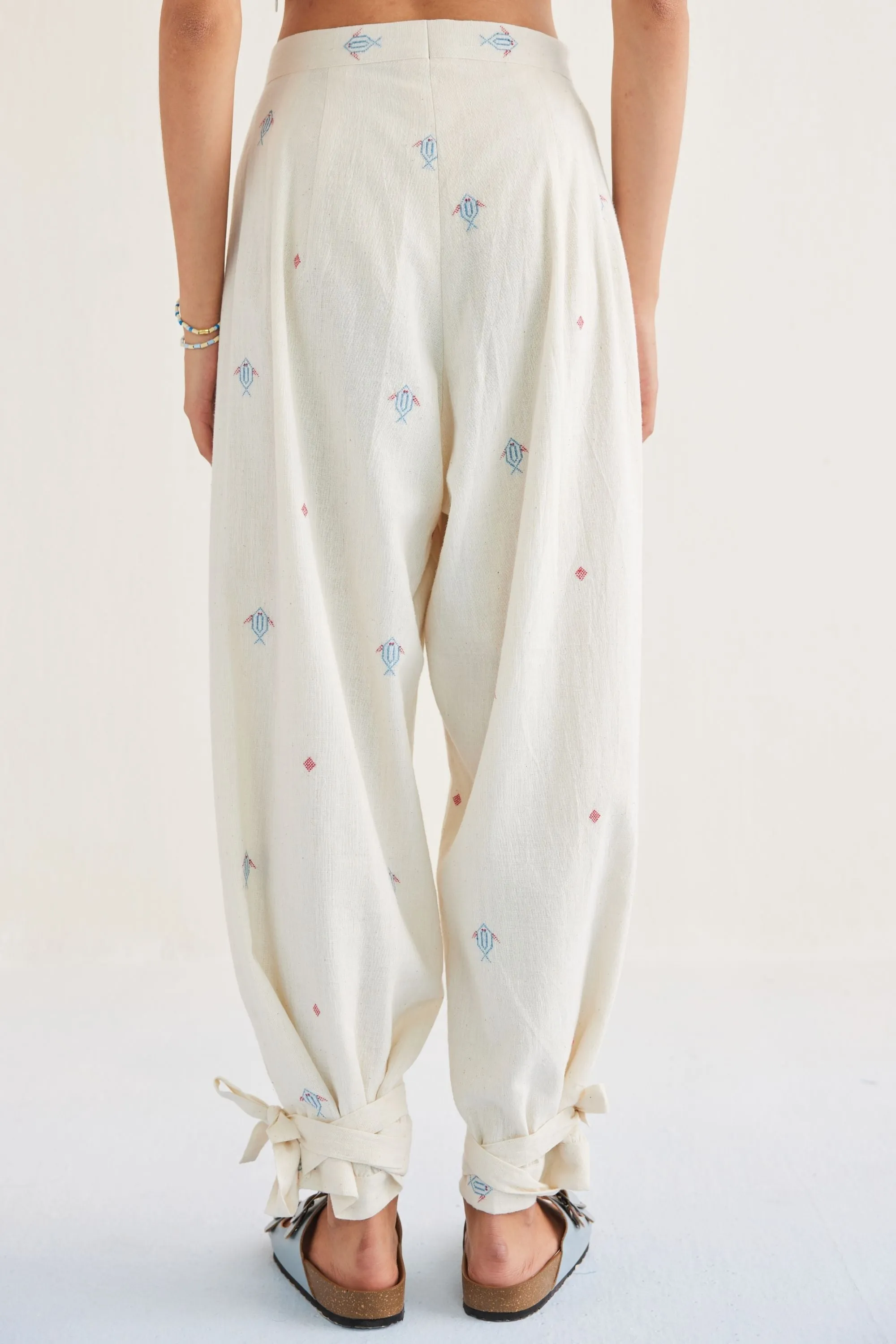 Swim Free Handwoven Kala Cotton Trousers