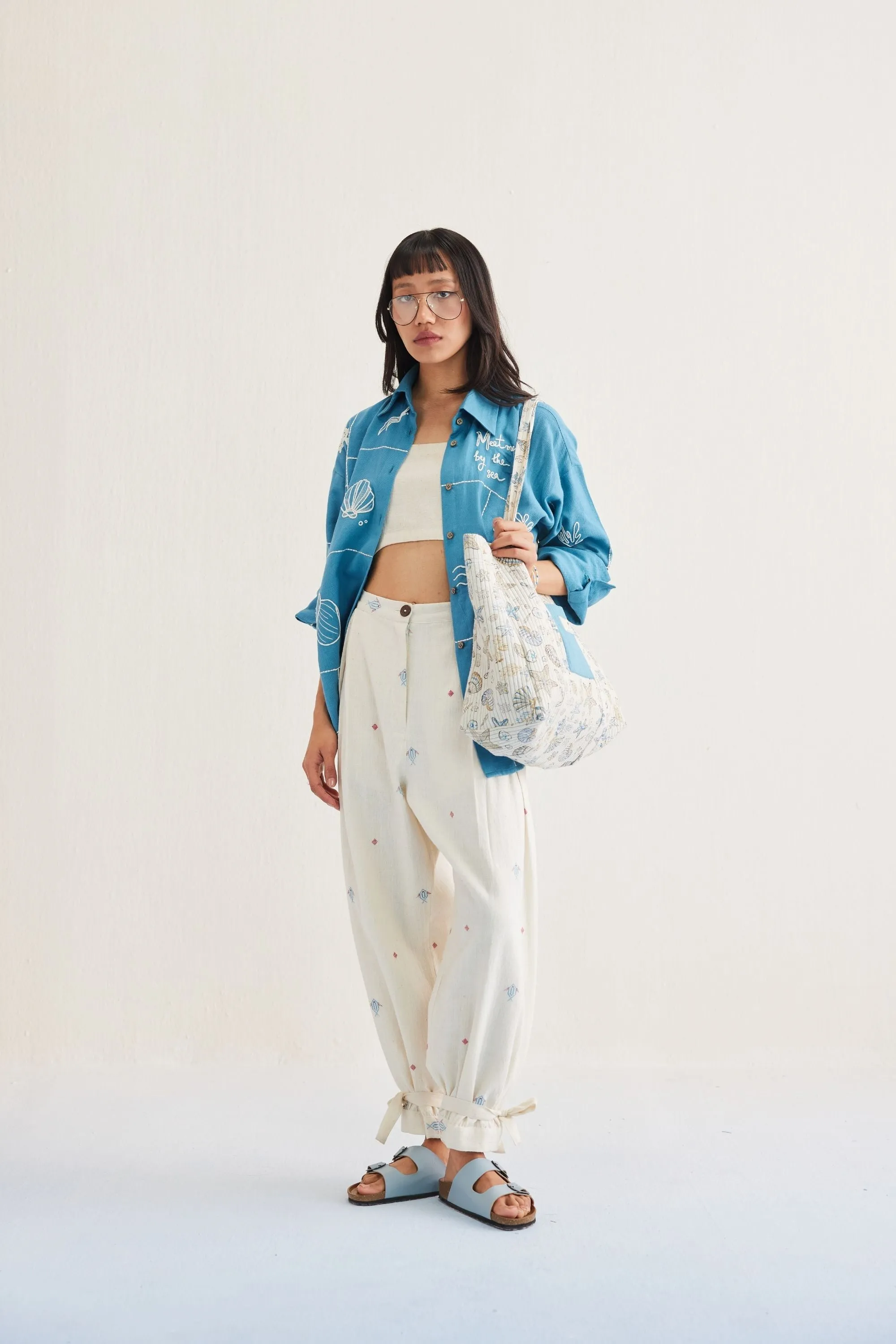Swim Free Handwoven Kala Cotton Trousers