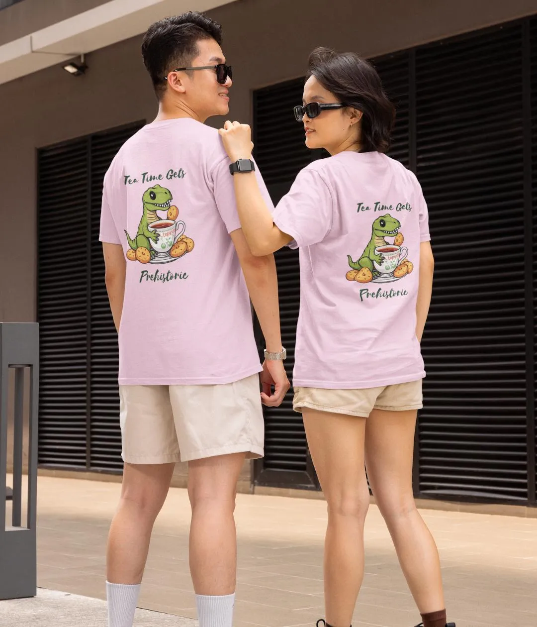 Tea Time Gets Prehistoric - Unisex Classic T-Shirt