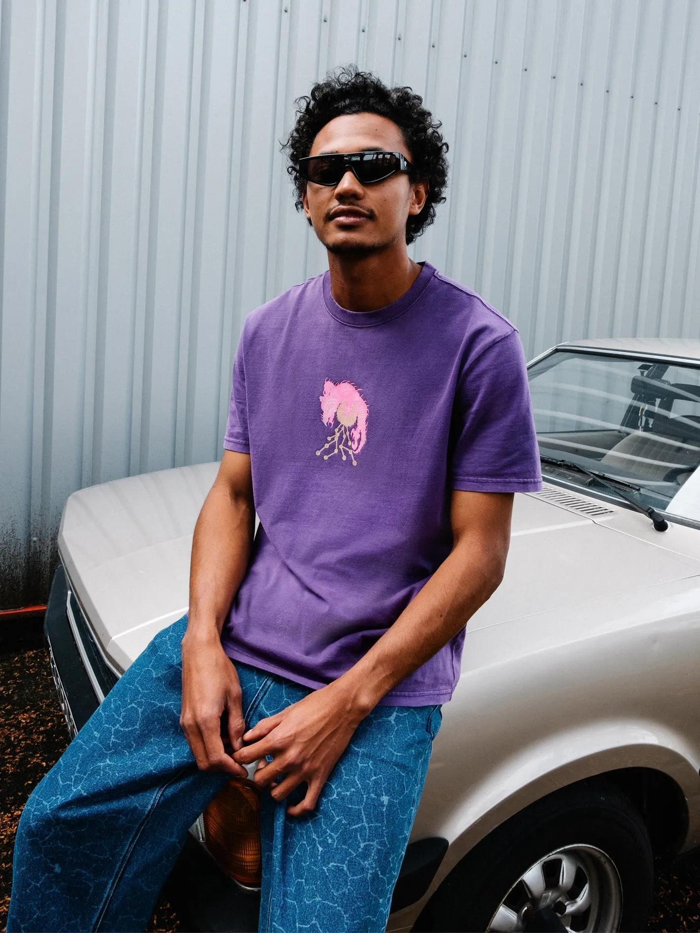 Tetsunori 3 T-shirt - DEEP PURPLE