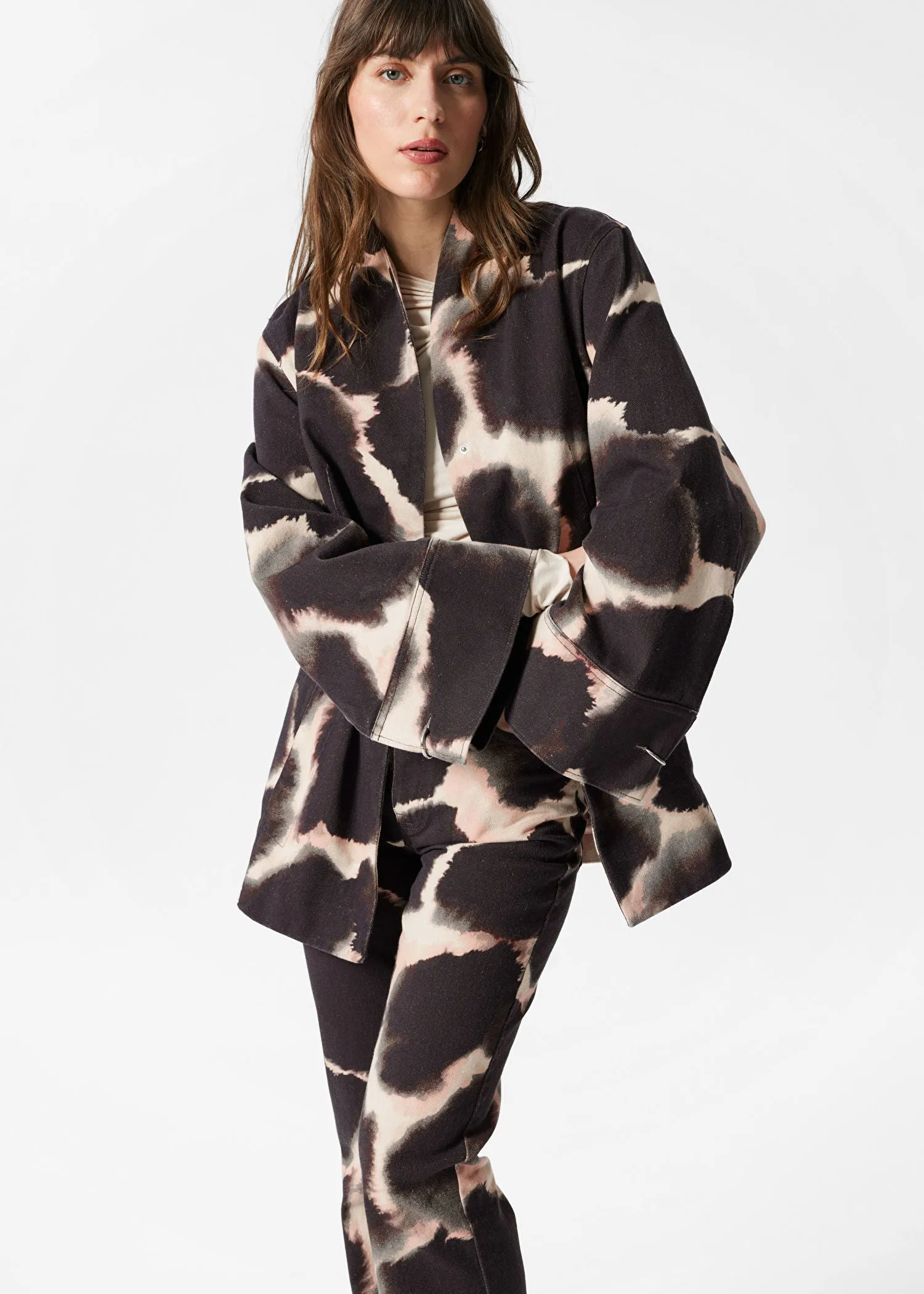 Tie-belt Kimono Jacket