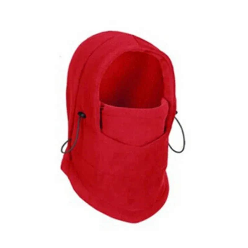 Unisex Women Men Polar Fleece Hood Hat Casual  Beanie Ski Snow Cap Snood Scarf Warmer Thermal