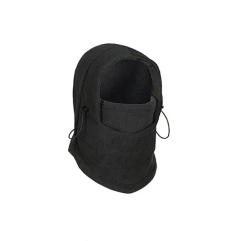 Unisex Women Men Polar Fleece Hood Hat Casual  Beanie Ski Snow Cap Snood Scarf Warmer Thermal