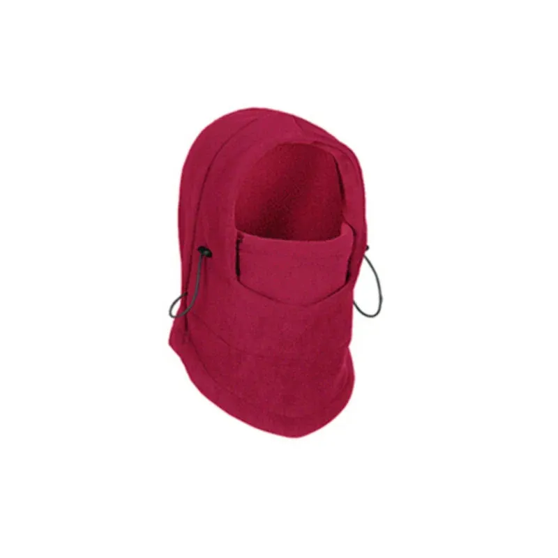 Unisex Women Men Polar Fleece Hood Hat Casual  Beanie Ski Snow Cap Snood Scarf Warmer Thermal