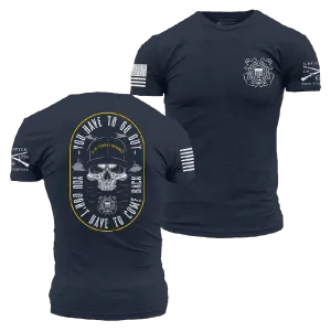 USCG - Guardians Of The Waves T-Shirt - Midnight Navy