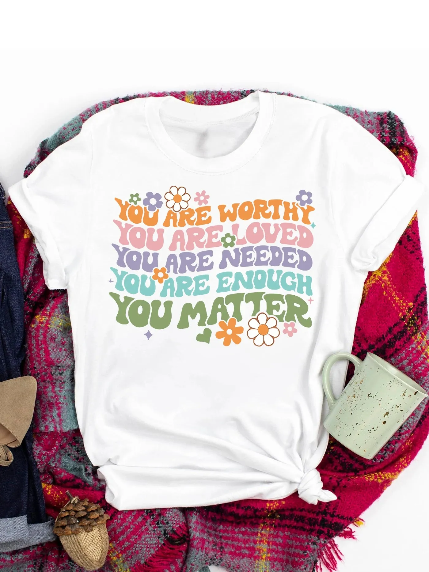 Various Casual Short Sleeve Round Neck T-shirt