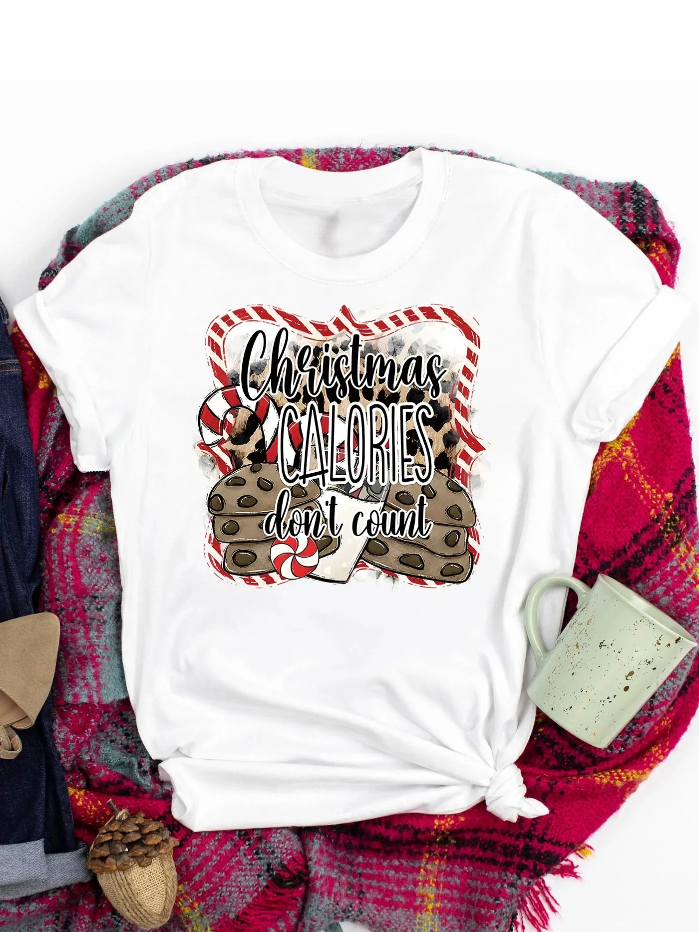 Various Casual Short Sleeve Round Neck T-shirt