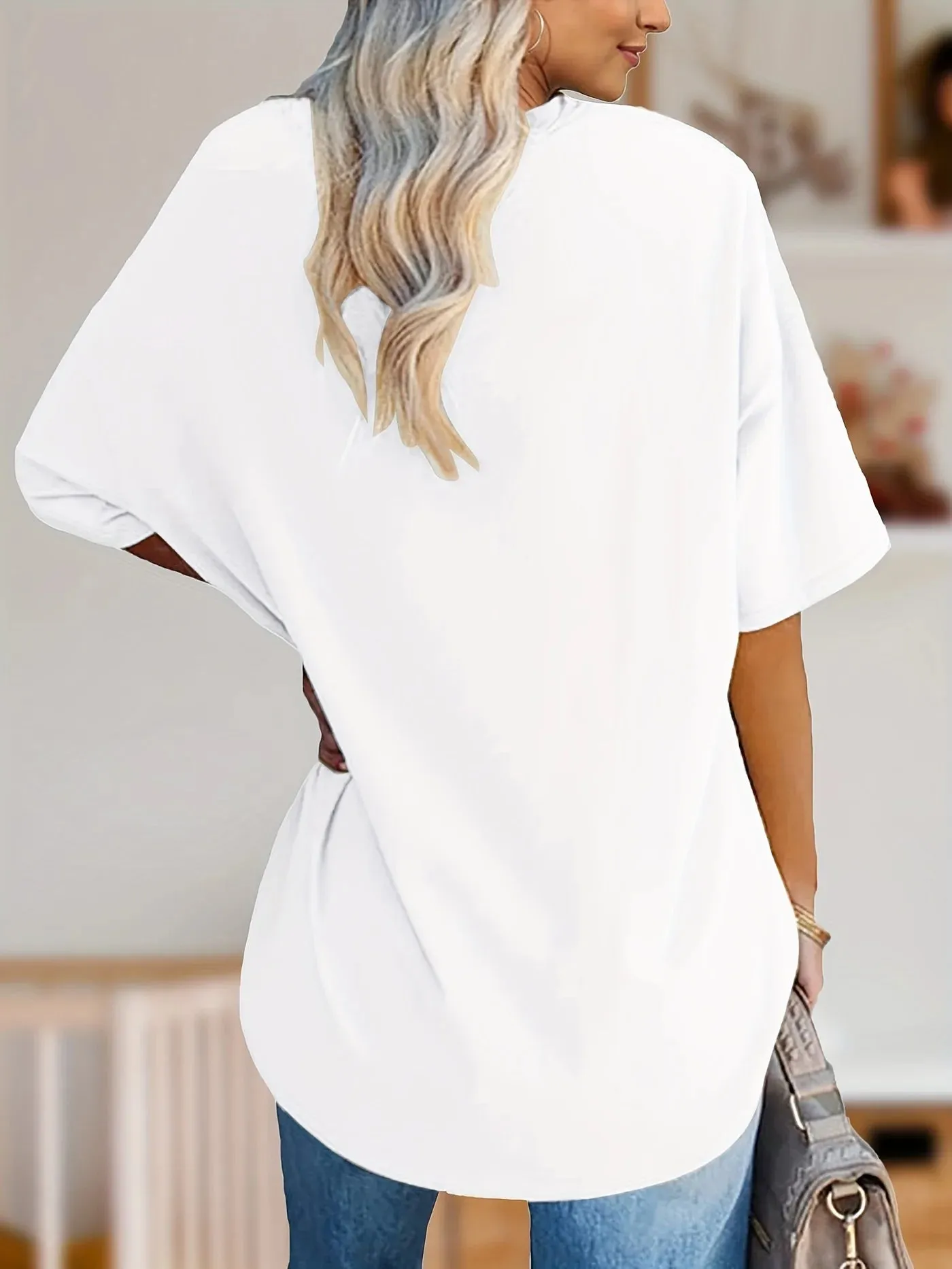 Various Casual Short Sleeve Round Neck T-shirt