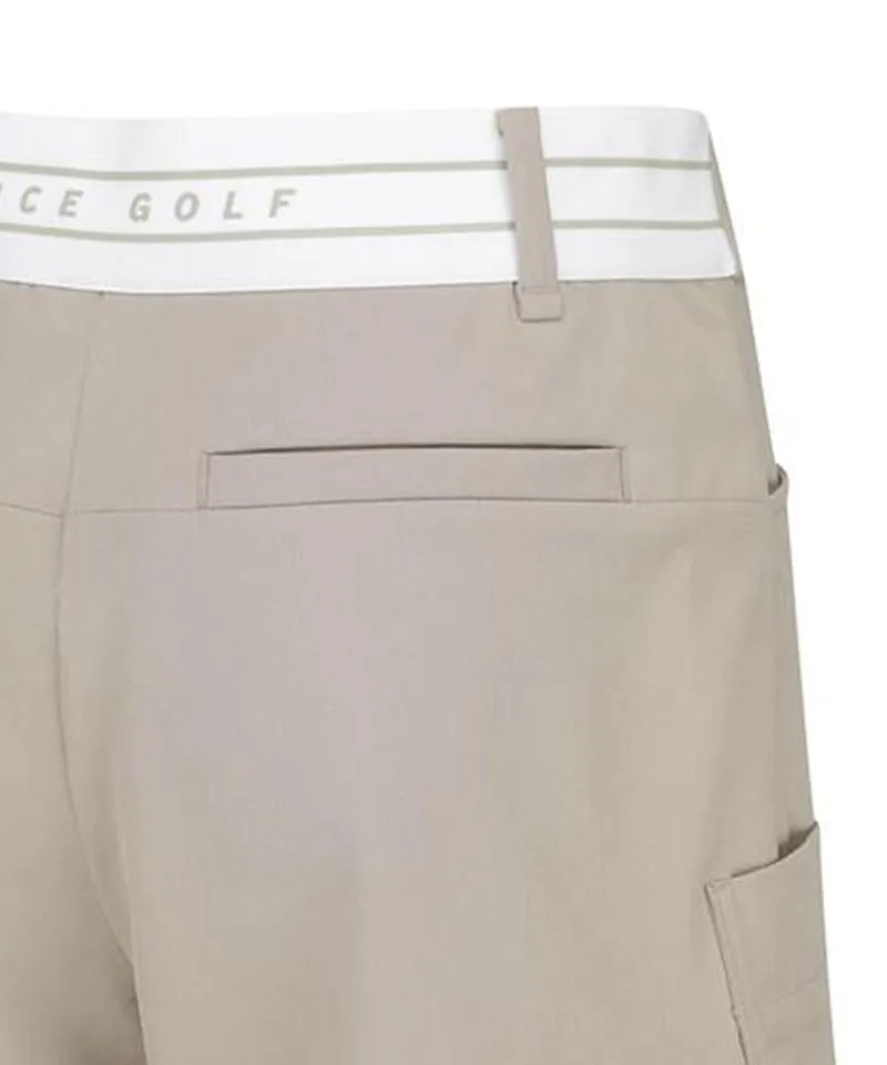 Vice Golf Atelier Women's Wrap Pocket Point Half Pants - D/Beige