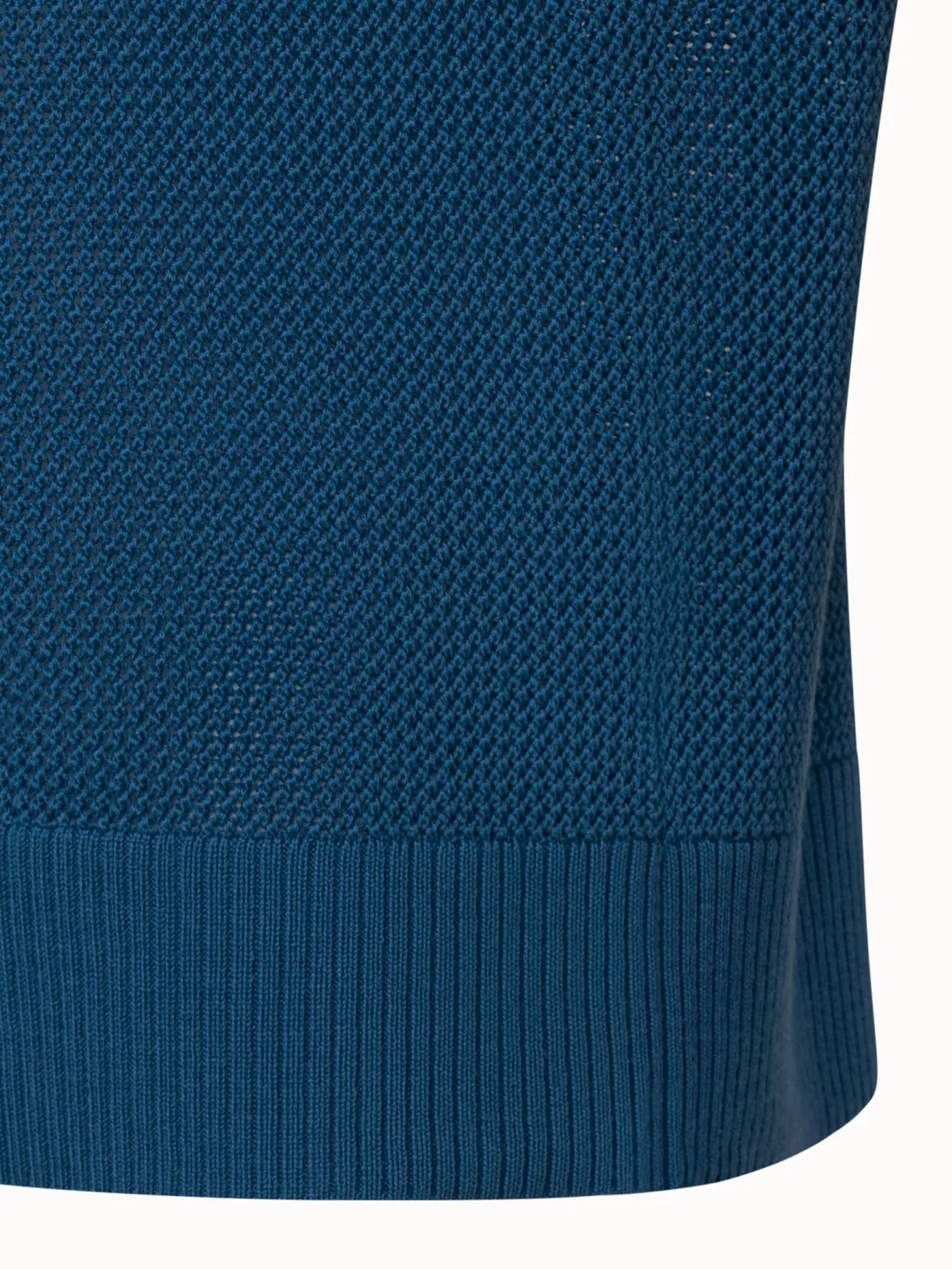 Virgin Wool Signature Mesh Pullover