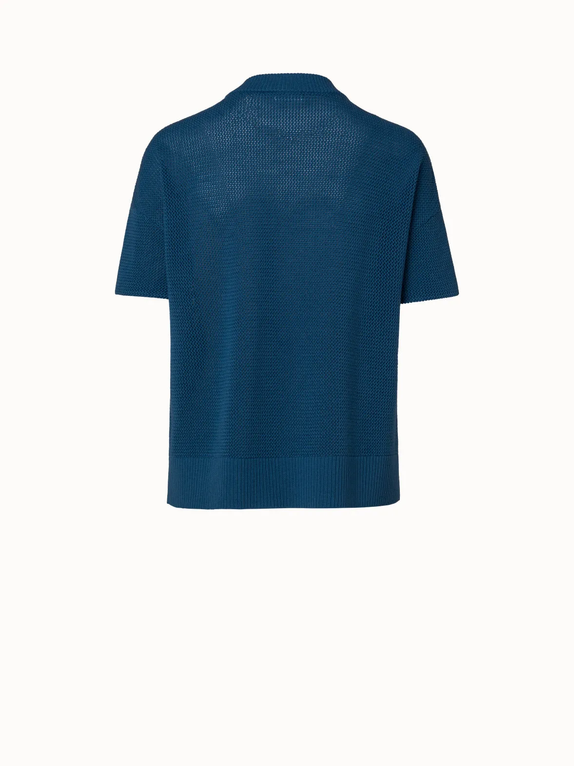 Virgin Wool Signature Mesh Pullover