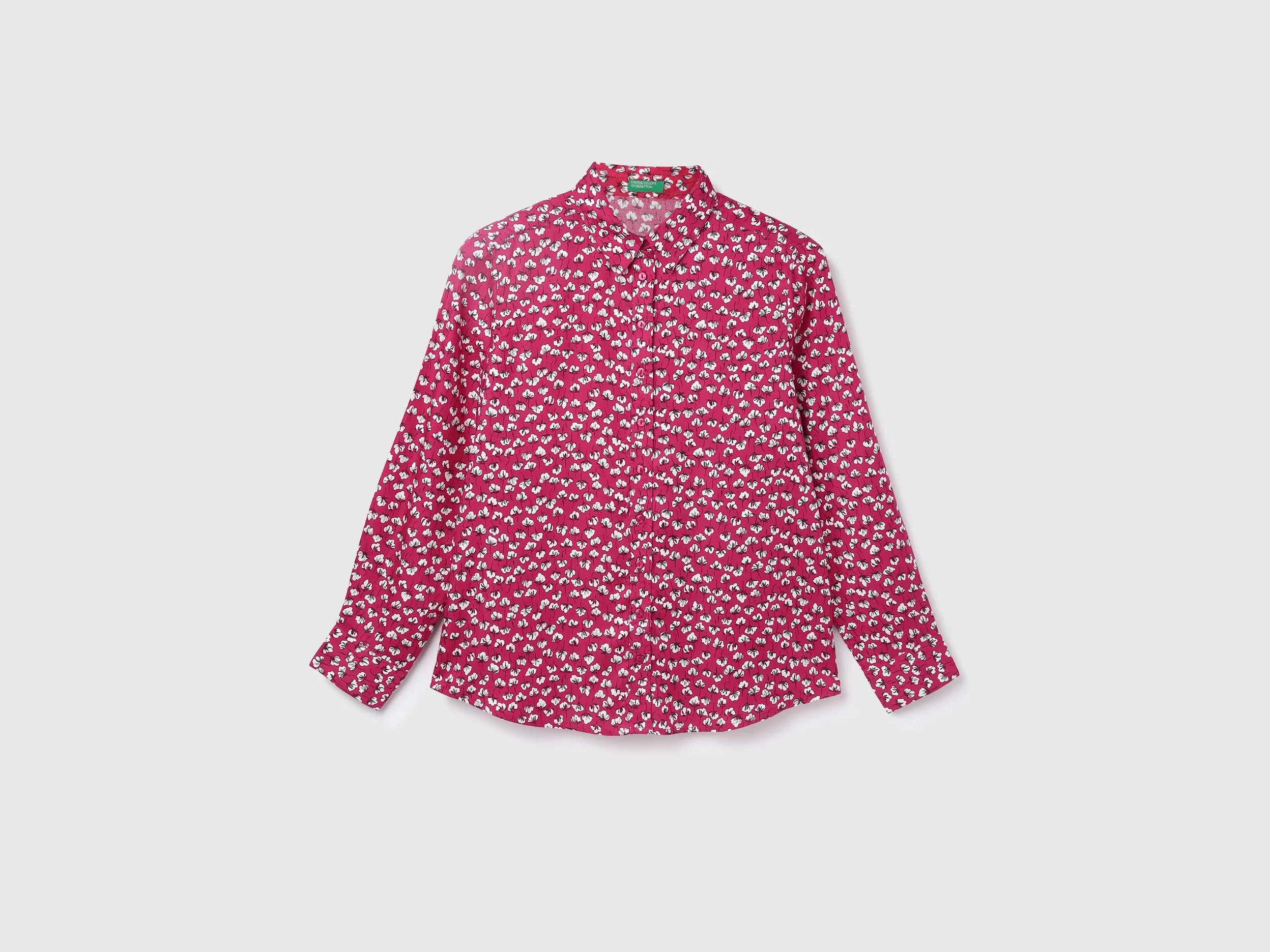 Viscose Printed Spread Collar Women Shirts