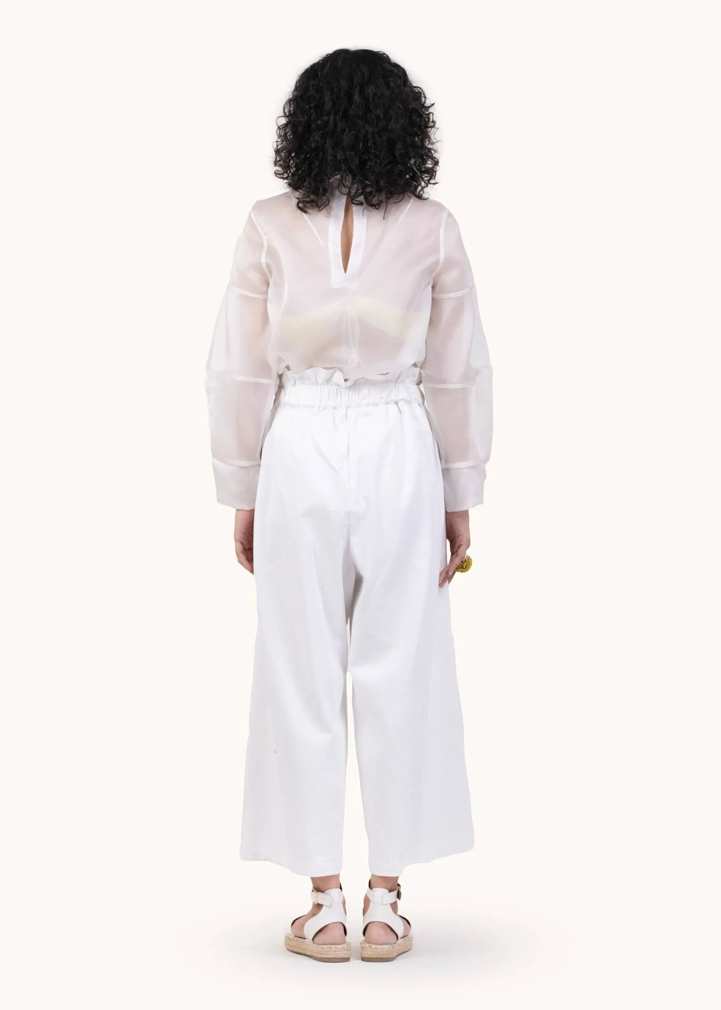 White petal pants