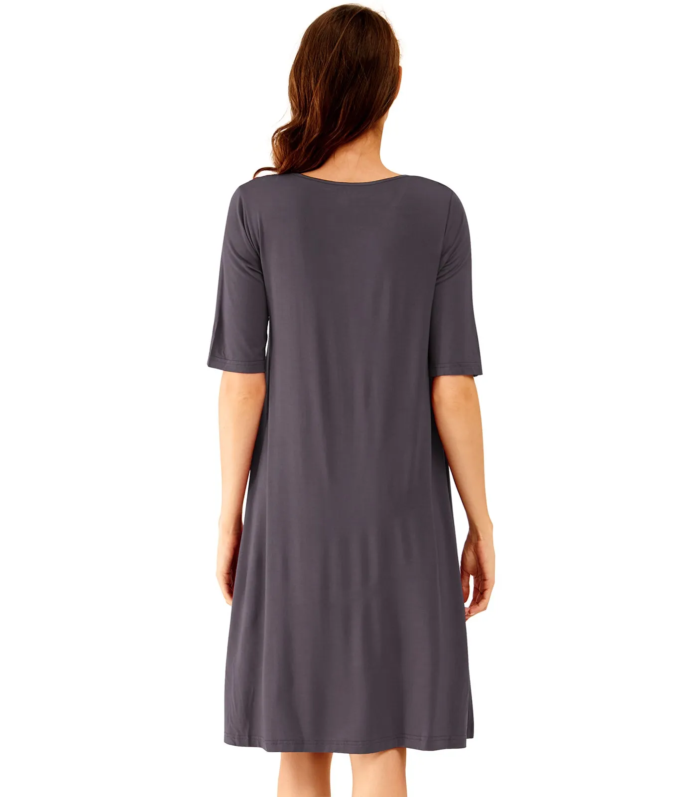 WiWi Soft Bamboo V Neck Nightgowns
