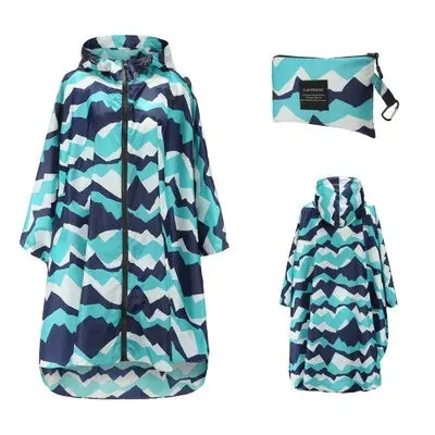 Women Men Poncho Raincoat - Waterproof Tent Cover for Outdoors Hiking and Biking