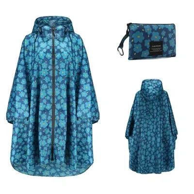 Women Men Poncho Raincoat - Waterproof Tent Cover for Outdoors Hiking and Biking