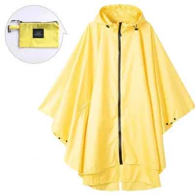 Women Men Poncho Raincoat - Waterproof Tent Cover for Outdoors Hiking and Biking