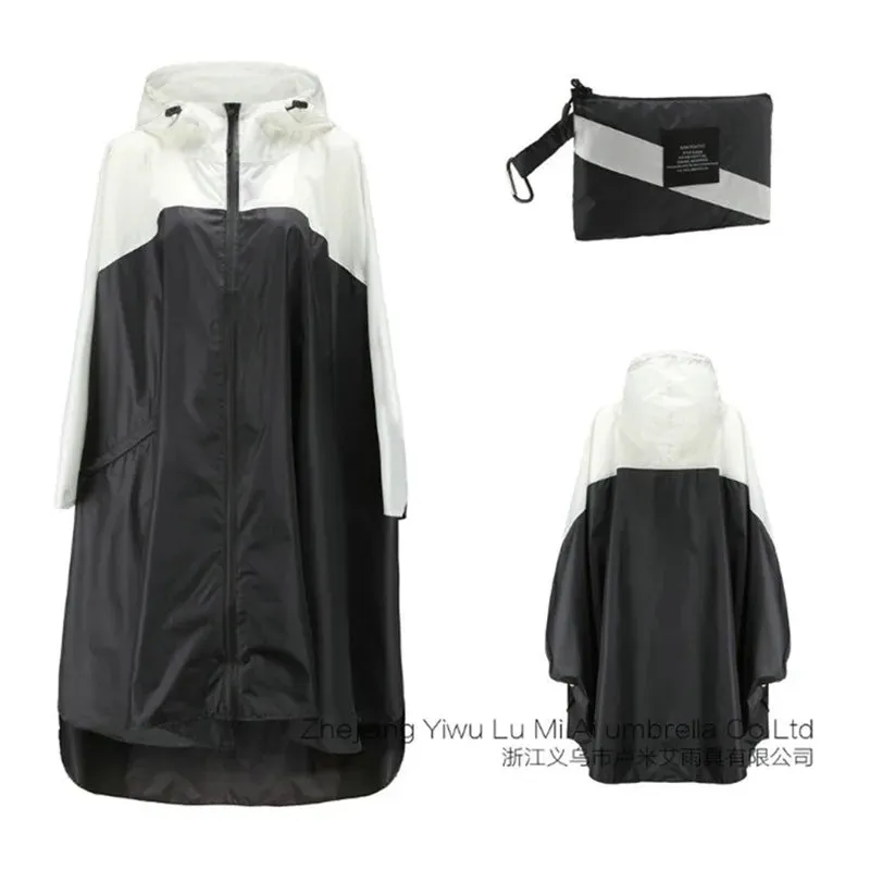 Women Men Poncho Raincoat - Waterproof Tent Cover for Outdoors Hiking and Biking