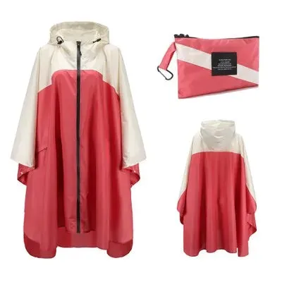 Women Men Poncho Raincoat - Waterproof Tent Cover for Outdoors Hiking and Biking