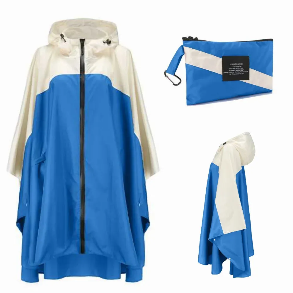 Women Men Poncho Raincoat - Waterproof Tent Cover for Outdoors Hiking and Biking