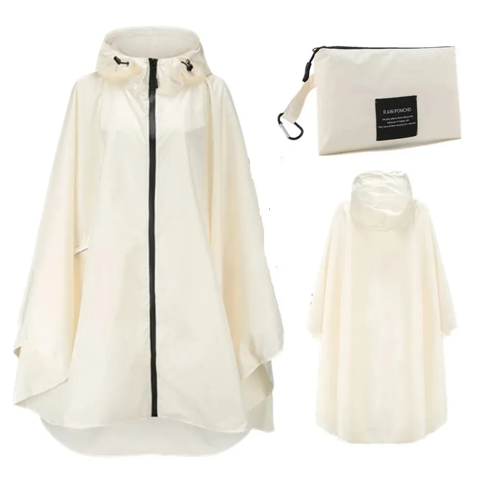 Women Men Poncho Raincoat - Waterproof Tent Cover for Outdoors Hiking and Biking