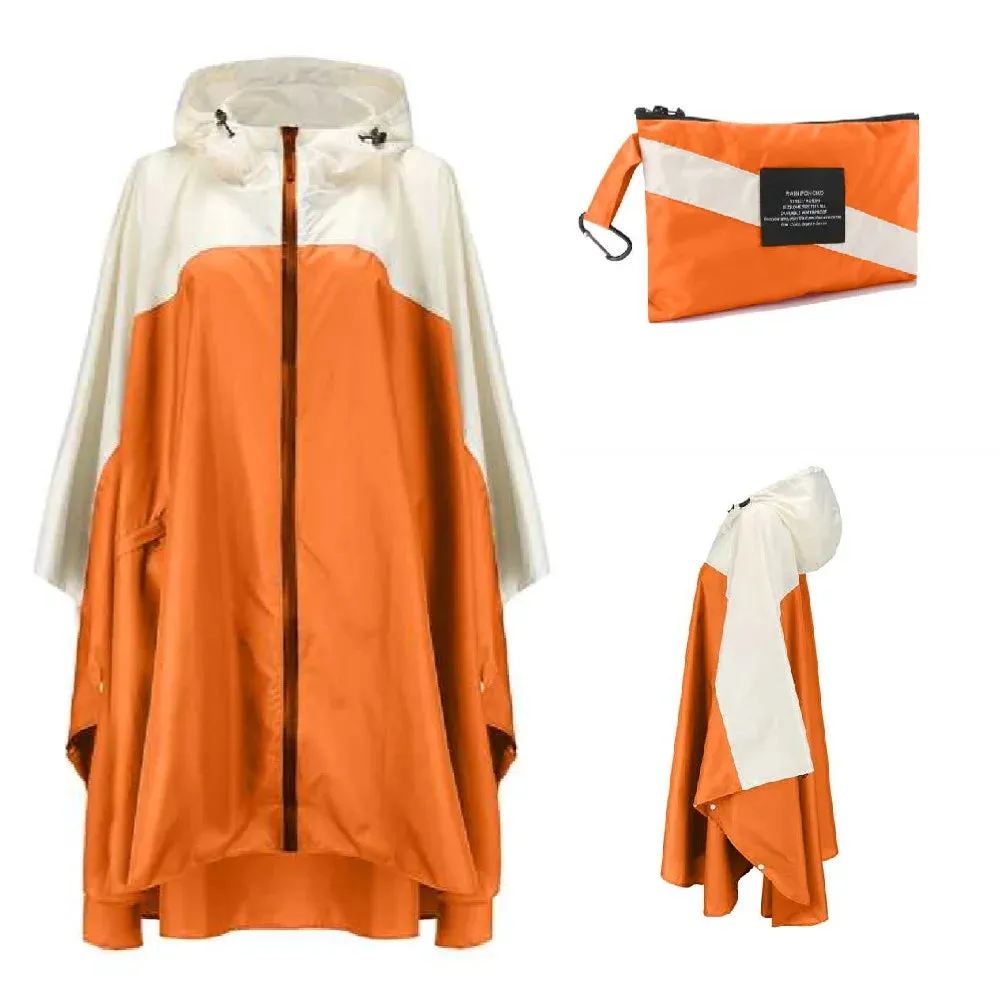 Women Men Poncho Raincoat - Waterproof Tent Cover for Outdoors Hiking and Biking
