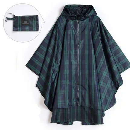 Women Men Poncho Raincoat - Waterproof Tent Cover for Outdoors Hiking and Biking