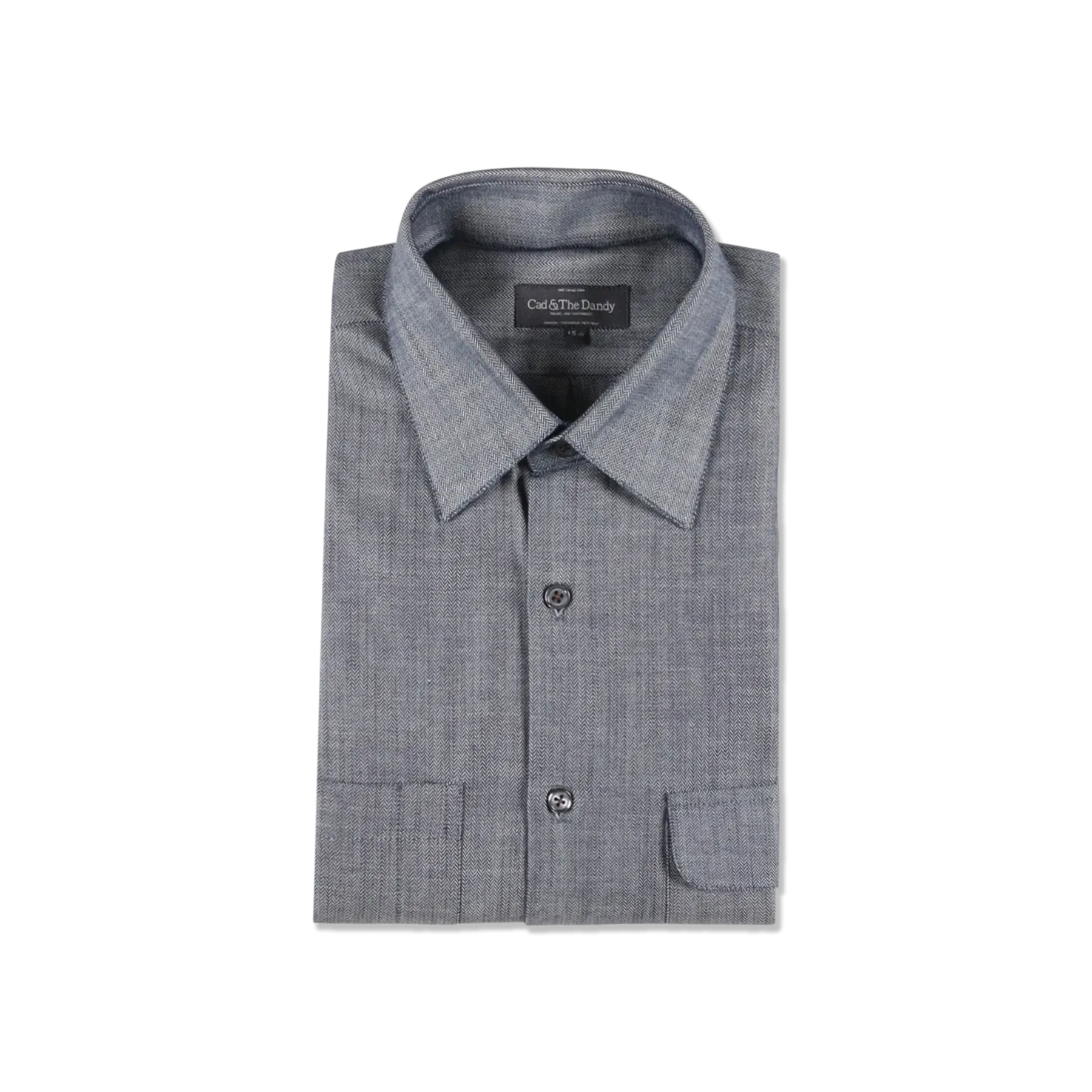 Workshirt in Indigo Herringbone Denim