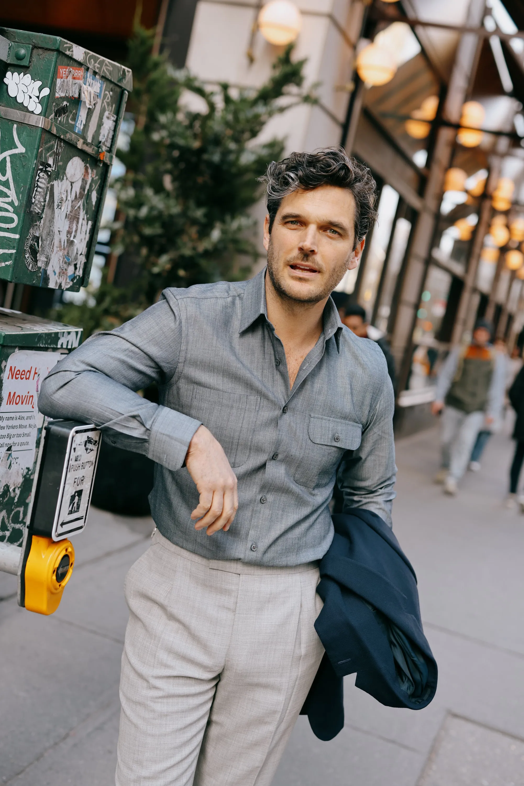 Workshirt in Indigo Herringbone Denim
