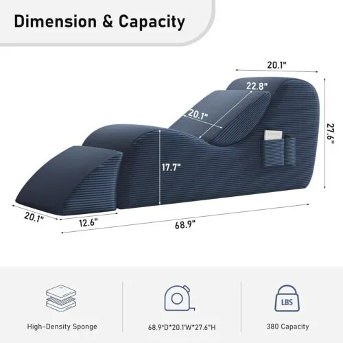Yoga Recliner Yoga Chair Chaise Lounge Relieve Stress Yoga Sofa For Living Room