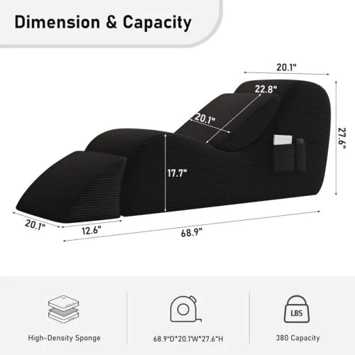 Yoga Recliner Yoga Chair Chaise Lounge Relieve Stress Yoga Sofa For Living Room