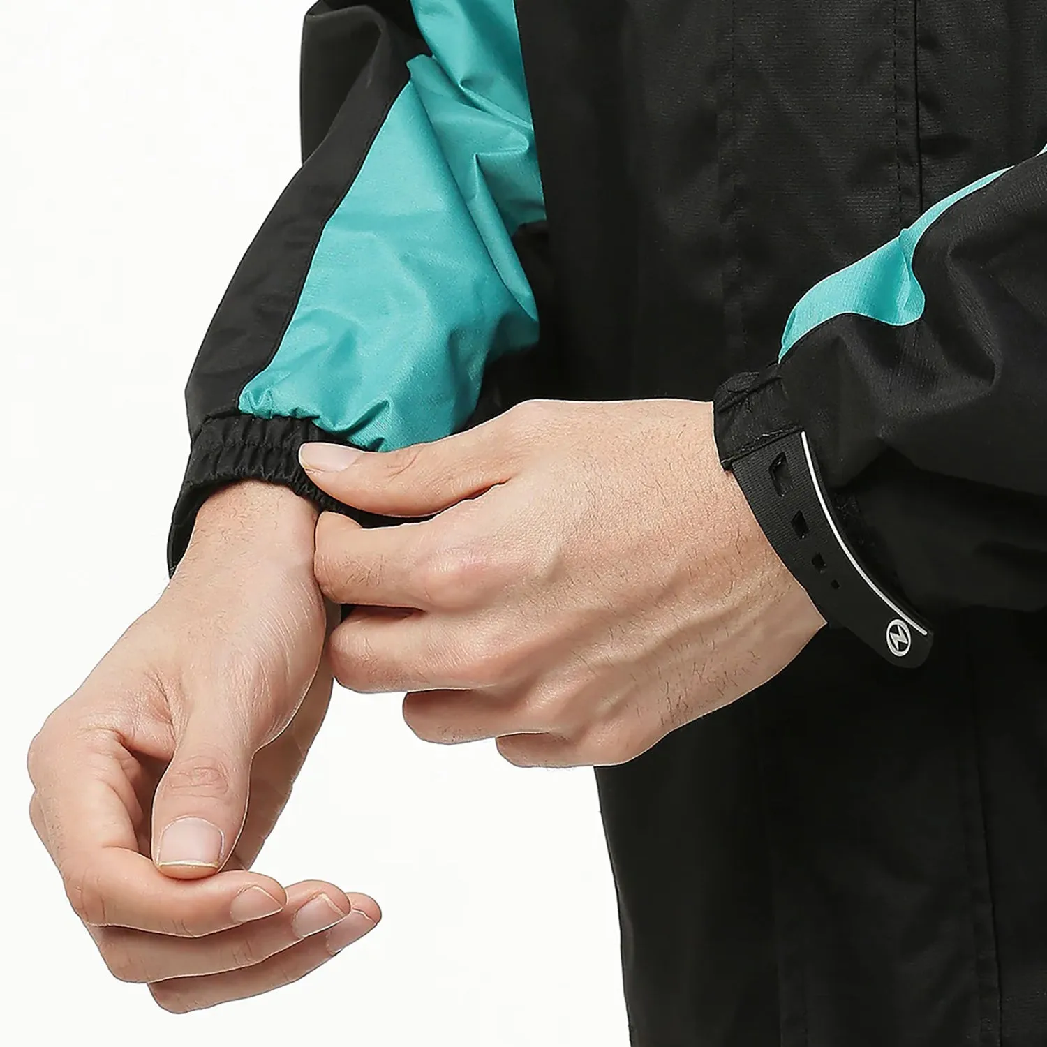 Zeel JS508 Men’s Waterproof Raincoat Set for Bike Riders | Hooded Polyester Jacket   Pants   Inner Pockets   Waterproof Storage Bag