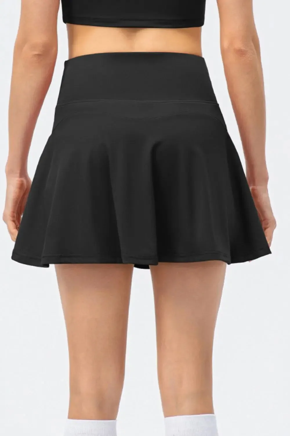 'Zoe' High Waist Wide Waistband Skirt