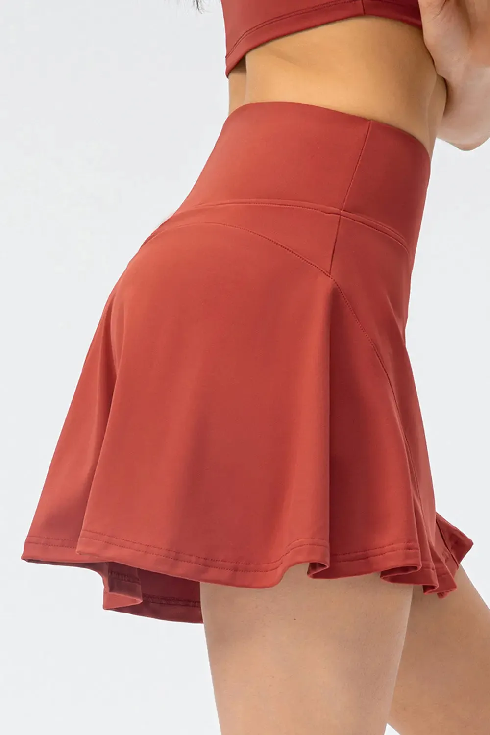 'Zoe' High Waist Wide Waistband Skirt