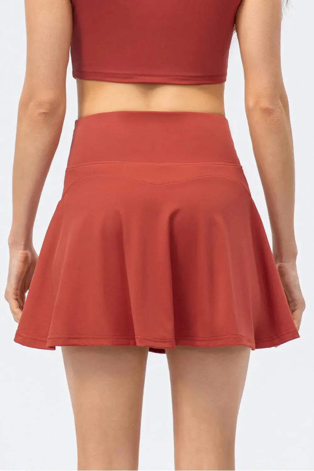 'Zoe' High Waist Wide Waistband Skirt