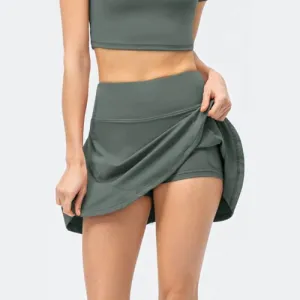 'Zoe' High Waist Wide Waistband Skirt