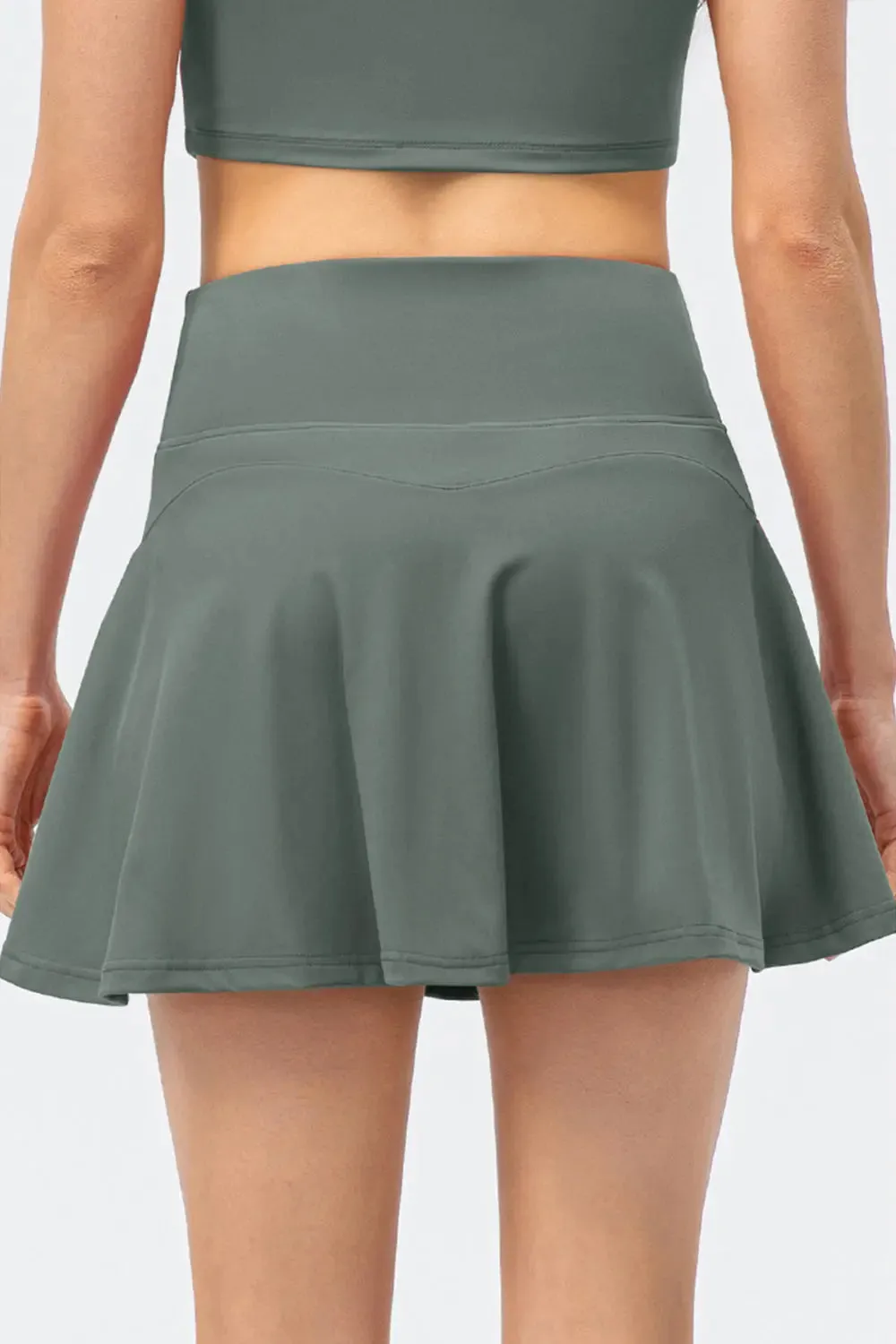 'Zoe' High Waist Wide Waistband Skirt